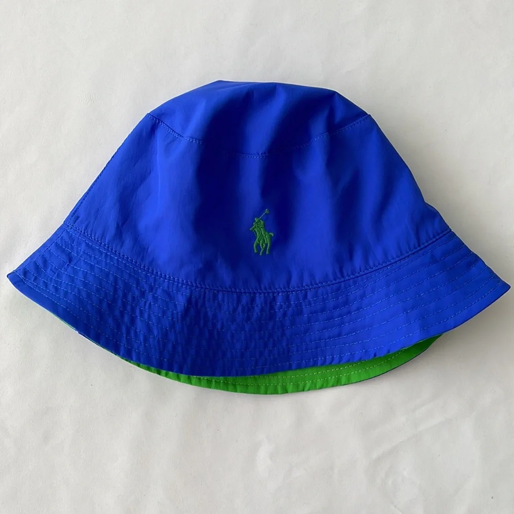Polo Ralph Lauren Men’s Reversible Hats Green/Blue One-Size NEW - Picture 5 of 8